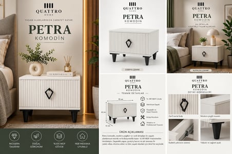 PETRA KOMODİN ÇEKMECELİ
