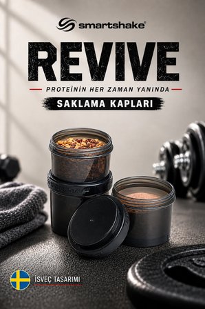Smartshake Revive Saklama Kapları Siyah 3'lü Set