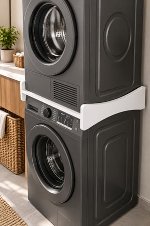 SuloraHome Çamaşır ve Kurutma Makinesi Üst Üste Koyma Ara Bağlantı Tablası - Beyaz