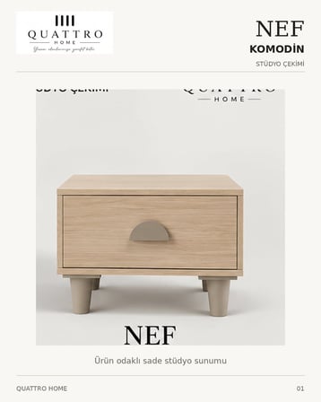 NEF KOMODİN ÇEKMECELİ