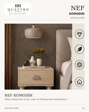 NEF KOMODİN ÇEKMECELİ