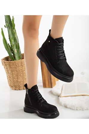 Jiwa Taba Süet Bağcıklı Bot