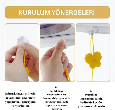 Kedi Kapı Oyuncağı 2’li Set – Yaylı İpli &amp; Tüylü Interaktif Kedi Oyuncağı – Kapıya Yapışan Zıplamalı Sistem – Egzersiz ve Oyun için Renkli Toplu Eğlenceli Tasarım
