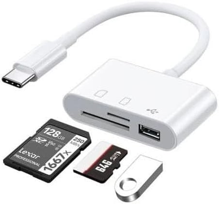 Lunatic 3252 Usb Type C To Sd Microsd Tf Kart Okuyucu Usb 3in1 Çevirici Dönüştürücü Adaptör