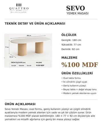 SEVO YEMEK MASASI