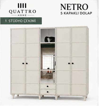 NETRO 5 KAPAKLI DOLAP