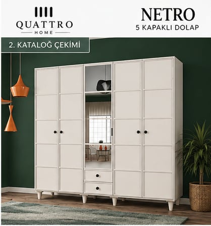 NETRO 5 KAPAKLI DOLAP