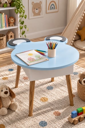 SuloraHome Mavi Çocuk Oyun ve Aktivite Masası