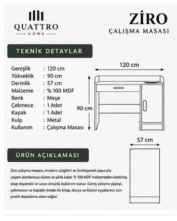 ZIRO ÇALIŞMA MASASI