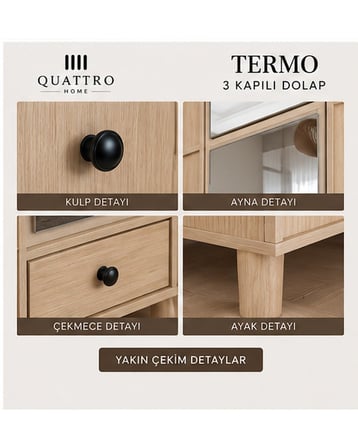 TERMO 3 KAPAKLI DOLAP