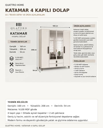 KATAMAR 4 KAPAKLI DOLAP