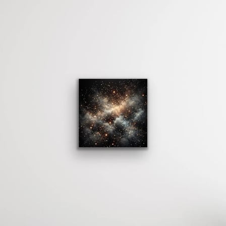 Uzay ve Galaksi Temalı Kanvas Tablo 60x60 cm