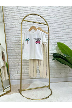 Erkek Çocuk Grafiti Kabartma Sırt Bakı Detaylı Alt-Üst Takım