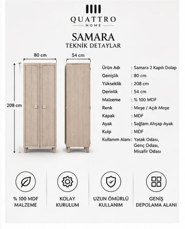 SAMARA 2 KAPAKLI DOLAP
