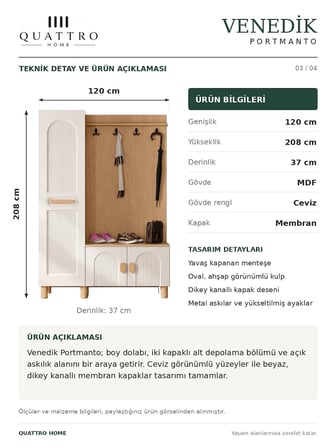 VENEDİK GENİŞ VESTİYER