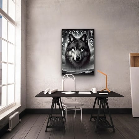 Asil Kurt Temalı Kanvas Tablo 70x100cm