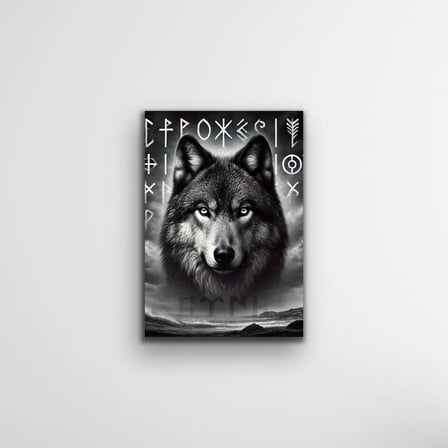 Asil Kurt Temalı Kanvas Tablo 70x100cm