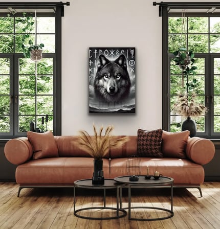 Asil Kurt Temalı Kanvas Tablo 70x100cm