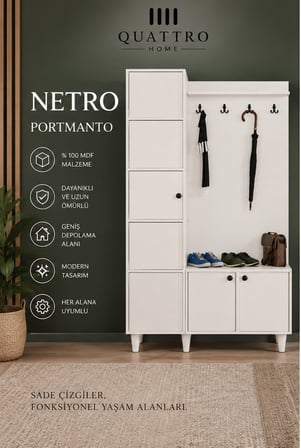 NETRO GENİŞ VESTİYER