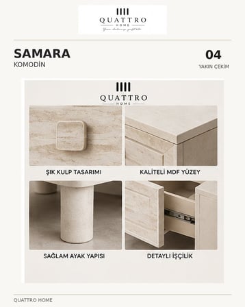 SAMARA KOMODİN ÇEKMECELİ