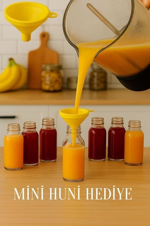 6 Adet Cam 50 ml Mini Shot Ginger Detox Şişe Plastik Sızdırmaz Kapaklı Kolonya Koku Süs Küçük Şişe