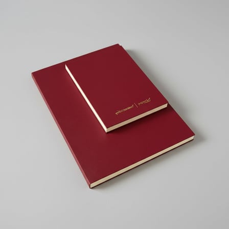 Noktalı Not Defteri – 64 Yaprak, 90 gr Ivory Kağıt, Amerikan Ciltli Not Defteri, Ofis ve Günlük Kullanım İçin İdeal (Bordo, A6 (10,5cm x 14,8cm))