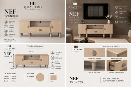 NEF TV ÜNİTESİ SEHPASI