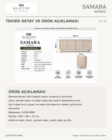 SAMARA KONSOL MEŞE KREM