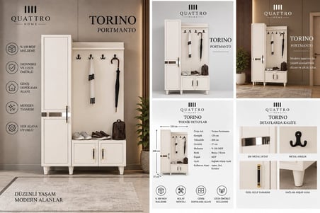 TORINO GENİŞ VESTİYER
