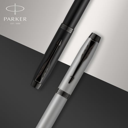 Parker IM Rollerball Kalem | Siyah PVD ile Mat siyah | Siyah Mürekkep Dolgulu İnce Nokta | Hediye Kutusu