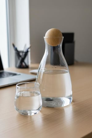 Digithome Ahşap Kapaklı 1.7 Litre Cam Sürahi - GPH59-2A