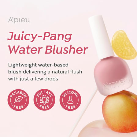 A'PIEU Meyve Kokulu, Nemlendirici, Doğal Görünümlü Sıvı Allık Juicy-pang Water Blusher PK02