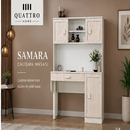 SAMARA KİTAPLIKLI ÇALIŞMA MASASI