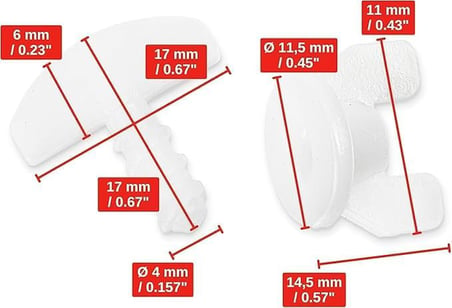 Smartizi (60 Adet) Perde Korniş Sonlaması Perde Stopu