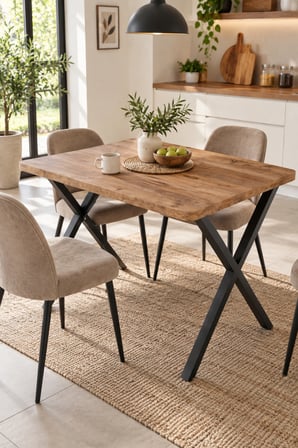 SuloraHome Atlantik Kahverengi Mutfak Masası 110x70 cm