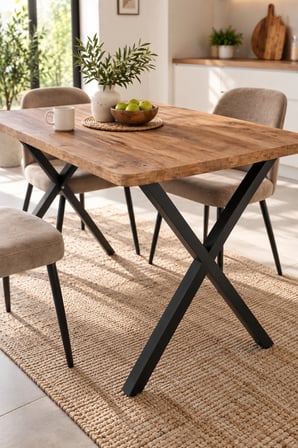 SuloraHome Atlantik Kahverengi Mutfak Masası 110x70 cm