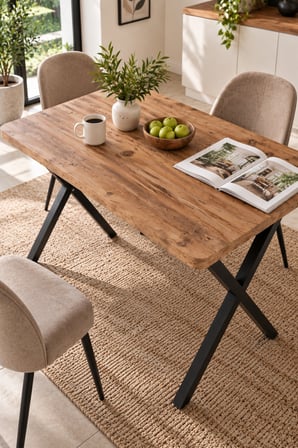 SuloraHome Atlantik Kahverengi Mutfak Masası 110x70 cm