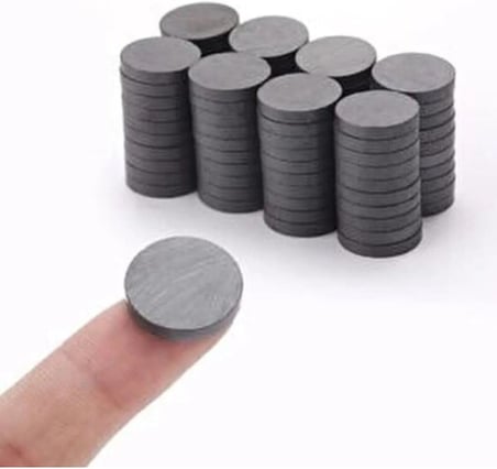 Dünya Magnet 50 Adet, Yuvarlak Mıknatıs, Çok Amaçlı, Süsleme Mıknatısı, 14X3Mm Ferrit Magnet
