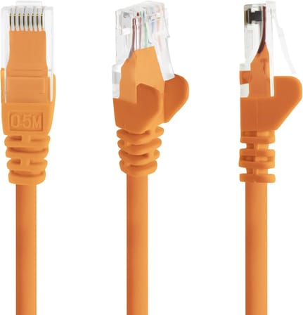 7,5 m - turuncu - 1 adet - CAT.6 CAT6 Ethernet LAN ağ kablosu 1000 Mbit/s Patch kablosu
