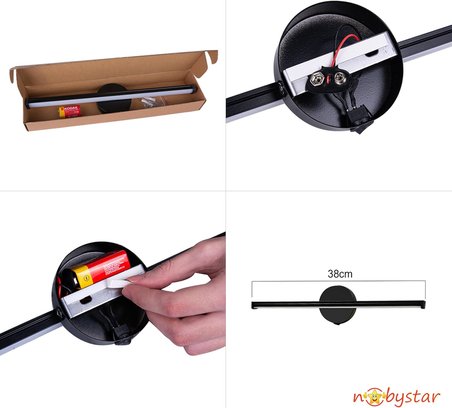 Sök-Tak Sensörlü Günışığı Yapışkanlı Pilli Led Aplik 38cm