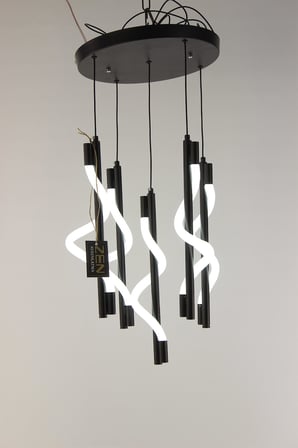 Lüks Spiral Tasarım Modern Burgulu Seri 3 Renk Ledli Şık Salon Avizesi
