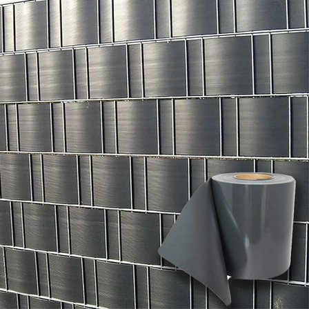 PanKor Panel Çit Kapatma Bantları - Yüksek Güvenlik ve Gizlilik için Dayanıklı, Estetik Koruma Çözümü - Toz, Rüzgar ve Ses Engelleyici, Kolay Montajlı - 50 metre (Antrasit, 7cm)