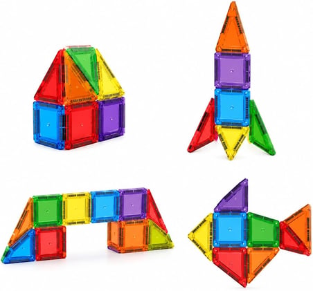 70 Parça Manyetik Blok Oyuncak Seti, 3.75 cm Mini Mıknatıslı Yapı Oyuncağı, Renkli Şeffaf Manyetik İnşa Blokları, Kale Kule Ev Yapım Seti, Çocuklar İçin Eğitici STEM Oyuncak, CLM10