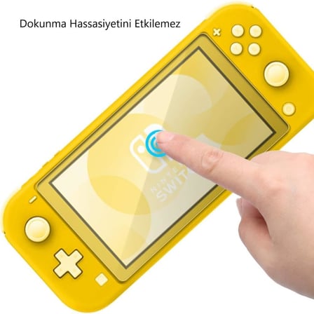 Nintendo Switch Lite ile Uyumlu Ekran Koruyucu 5.5 inç 9H Parlak Nano Koruma Oyun Konsolu