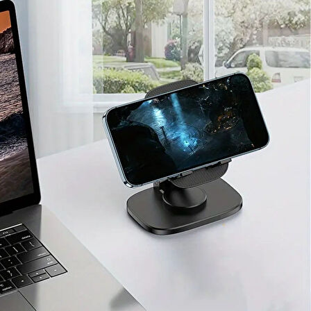 By Nevser® 360 Döner Masaüstü Mobil Telefon Tutucu Standı