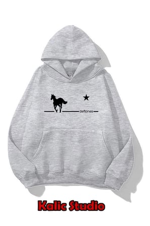 deftones oversize sweatshirt ünisex gri