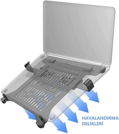 Ergoflex NB FP-2 Ergonomic Monitör Kolları için 10"-17" Uyumlu Vesa Montaj Laptop Aparatı