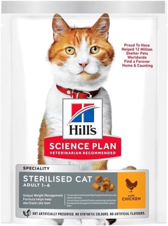 Hill's SP Yetişkin Tavuklu Kısırlaştırılmış Kedi Maması 1.5KG