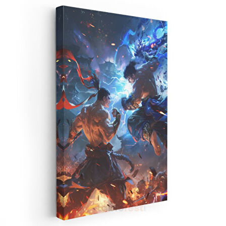Efsanevi Savaş - Ateş ve Buz Güçleri Anime Kanvas Tablo