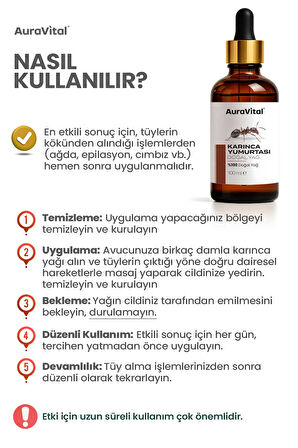 Karınca Yumurtası Yağı 100 ML – Tüy Azaltıcı, Epilasyon Sonrası Cilt Bakım Yağı